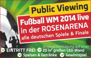 Public Viewing in der Rosenarena Sangerhausen